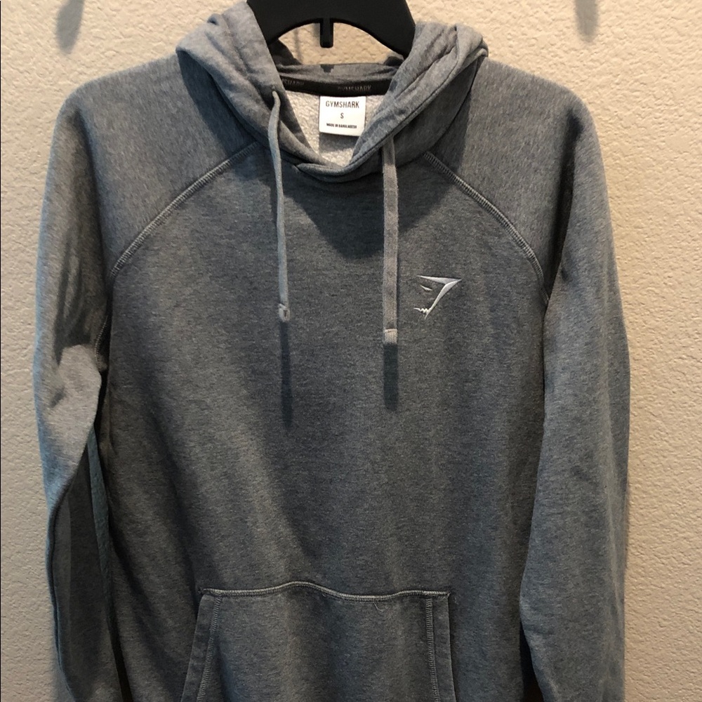 Gymshark Men's Heather Gray Hoodie with Logo